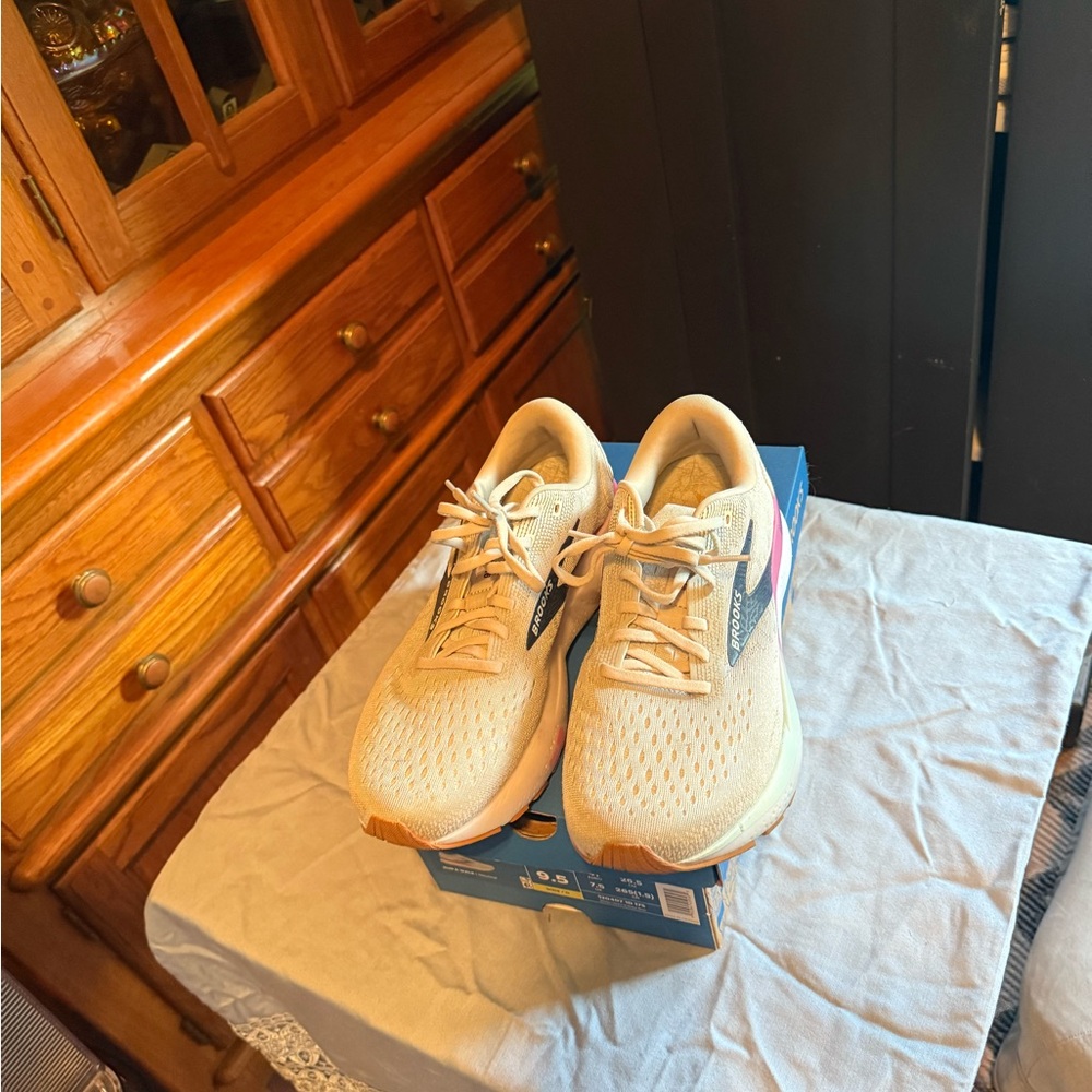 Brooks Gray and Blue Athletic Shoes